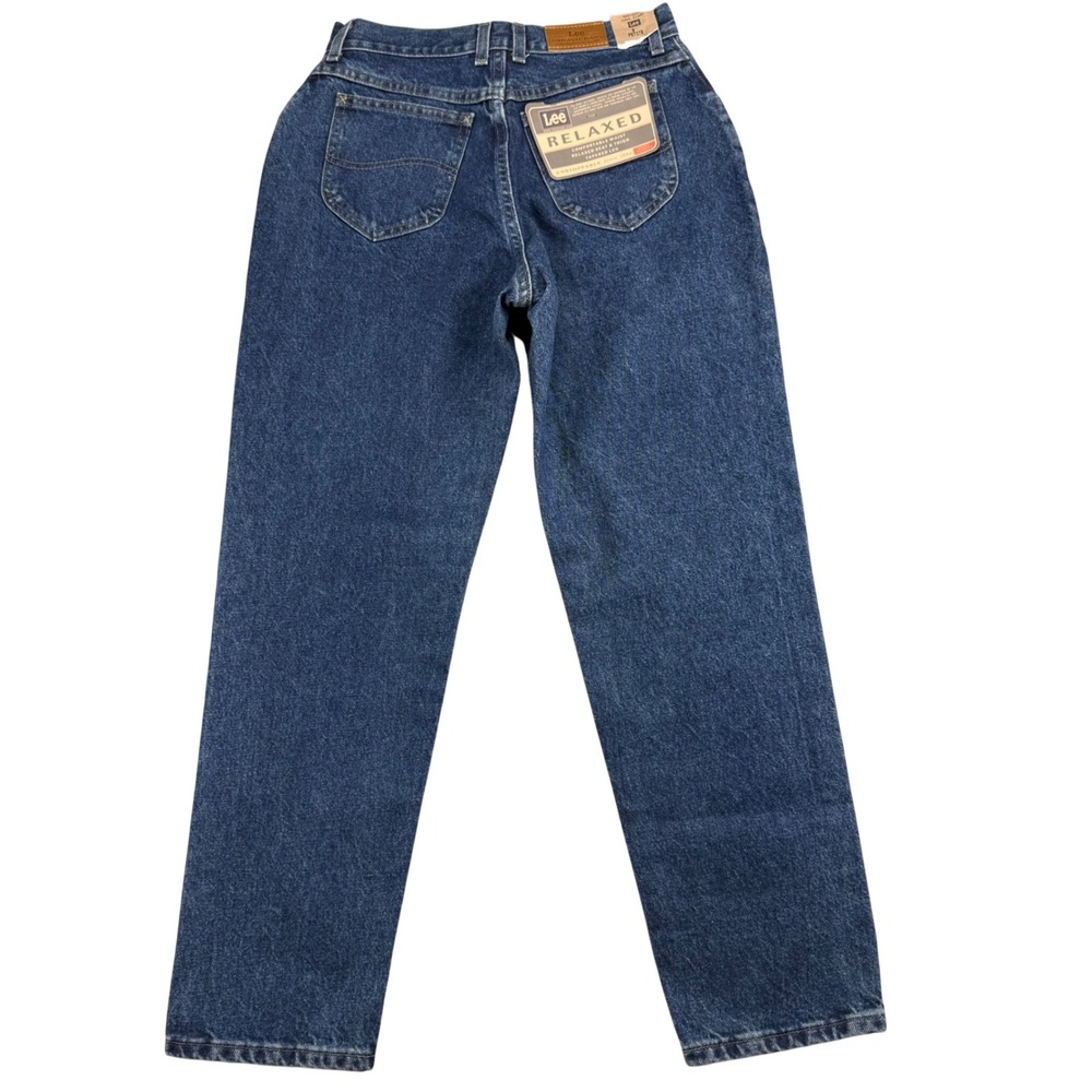 Lee Vintage Relaxed Fit Tapered Leg Jeans 8P Medium Wash High Rise Denim Mom